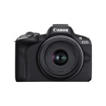 Canon EOS R50 ミラーレス ビデオブログ カメラ (ブラック)、RF-S18-45mm F4.5-6 付き。